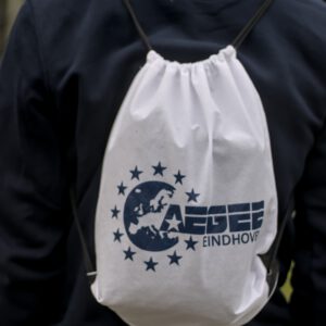White Drawstring Backpack