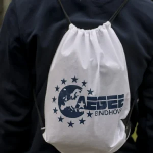 White Drawstring Backpack